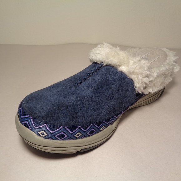 Ryka Size 6 M ADVENTURE Navy Suede New Clogs Mules - Picture 6 of 13